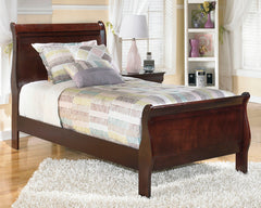 Best Deals Furniture - Ashley Furniture - Alisdair Twin Sleigh Bed - Twin Sleigh Bed / Reddish Brown - B376B5