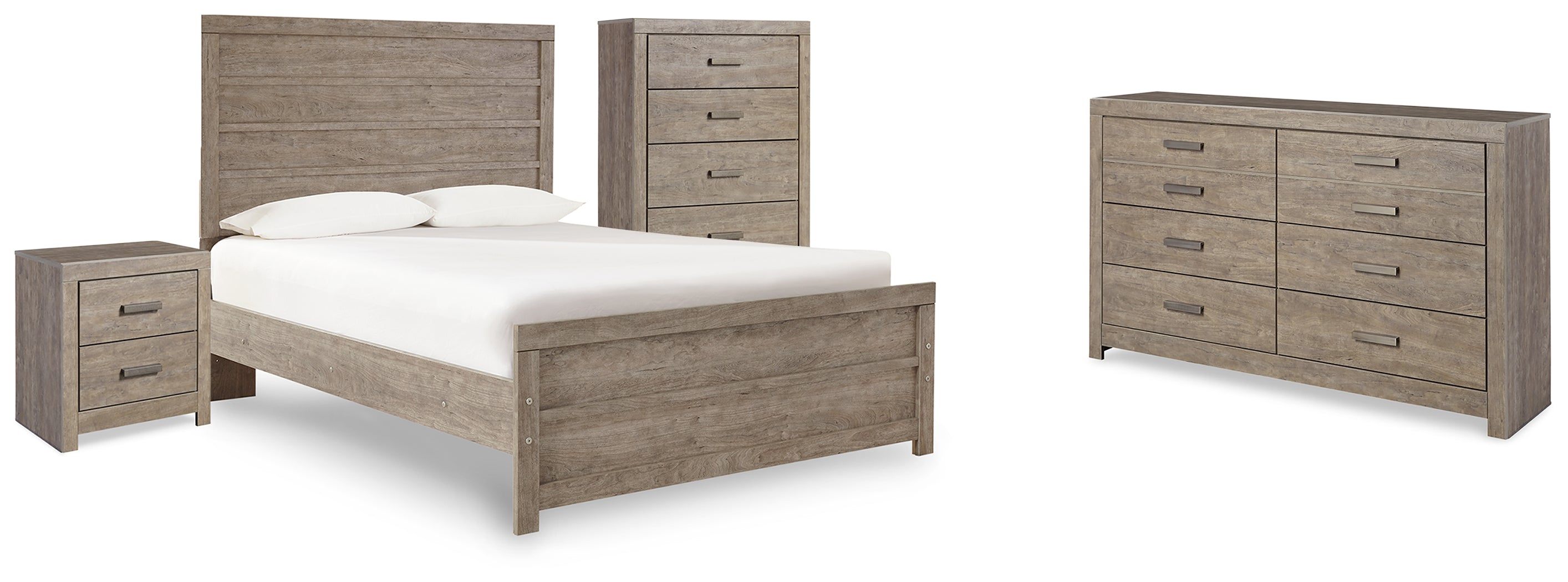 Best Deals Furniture - Ashley Furniture - Culverbach Full Panel Bed, Dresser, Chest and Nightstand - Full Panel Bed, Dresser, Chest and Nightstand - B070B18