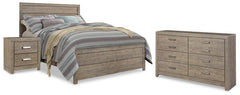 Best Deals Furniture - Ashley Furniture - Culverbach Queen Panel Bed, Dresser and Nightstand - Queen Panel Bed, Dresser and Nightstand - B070B31