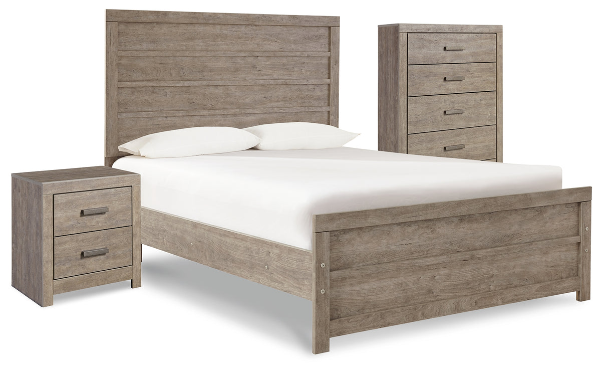 Best Deals Furniture - Ashley Furniture - Culverbach Full Panel Bed with Chest of Drawers and Nightstand - Full Panel Bed with Chest of Drawers and Nightstand - B070B12