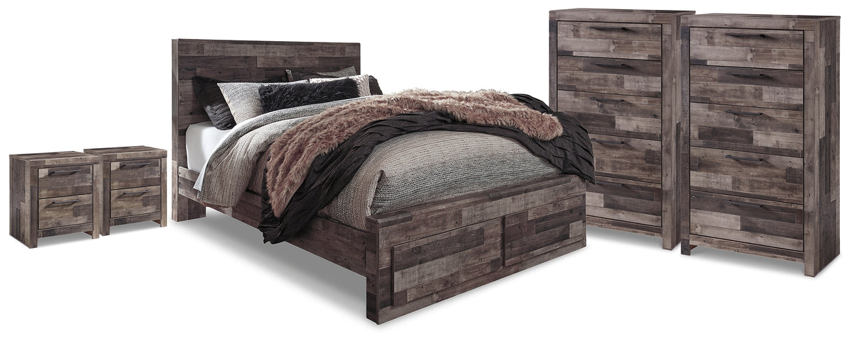 Best Deals Furniture - Ashley Furniture - Derekson Queen Storage Bed, 2 Chests and 2 Nightstands - Queen Storage Bed, 2 Chests and 2 Nightstands - B200B71