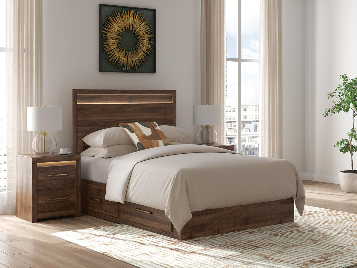 Best Deals Furniture - Ashley Furniture - Janfyn Full Panel Platform Bed with Storage - Full Panel Platform Bed with Storage - PCB1010B16