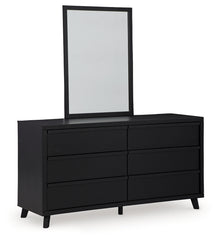Danziar King Slat Panel Bed, Dresser, Mirror and Nightstand
