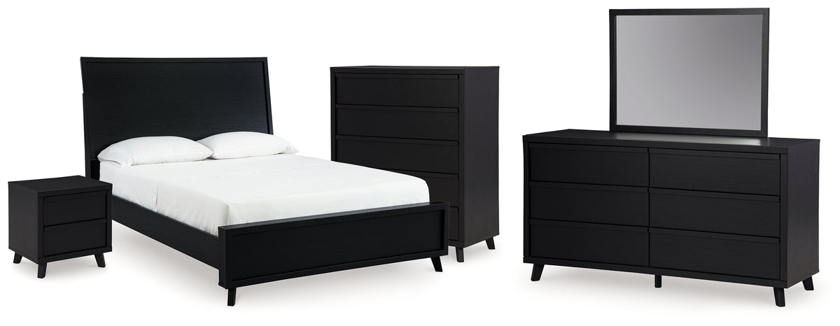 Best Deals Furniture - Ashley Furniture - Danziar Queen Bed, Dresser, Mirror, Chest and Nightstand - Queen Bed, Dresser, Mirror, Chest and Nightstand - B1013B30