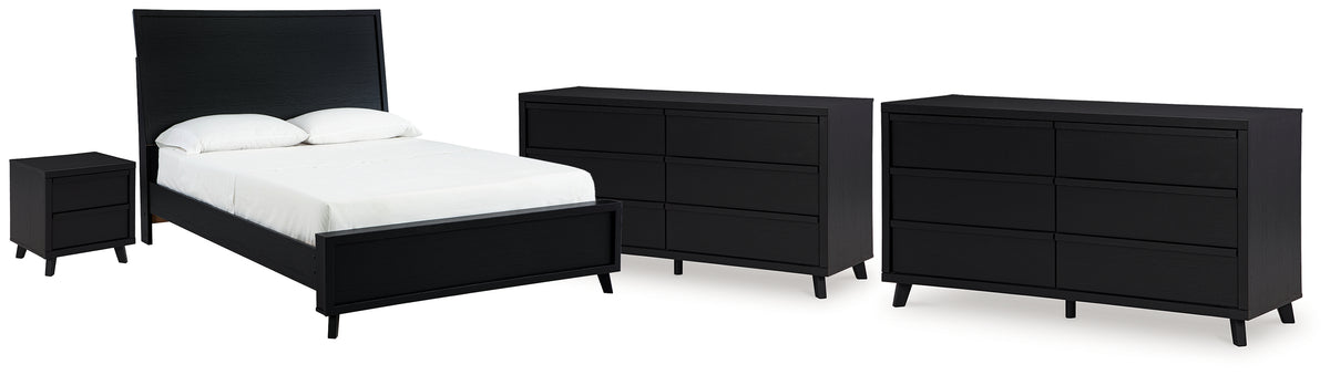 Best Deals Furniture - Ashley Furniture - Danziar Queen Panel Bed, 2 Dressers and Nightstand - Queen Panel Bed, 2 Dressers and Nightstand - B1013B31