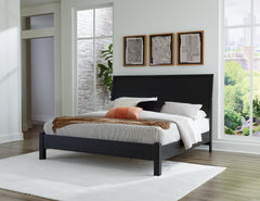 Best Deals Furniture - Ashley Furniture - Danziar King Panel Bed - King Panel Bed / Black - B1013B10