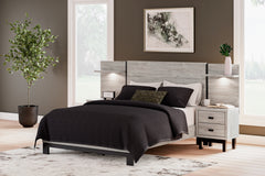 Best Deals Furniture - Ashley Furniture - Vessalli Queen Panel Bed with Extensions - Queen Panel Bed with Extensions / Gray - B1036B5