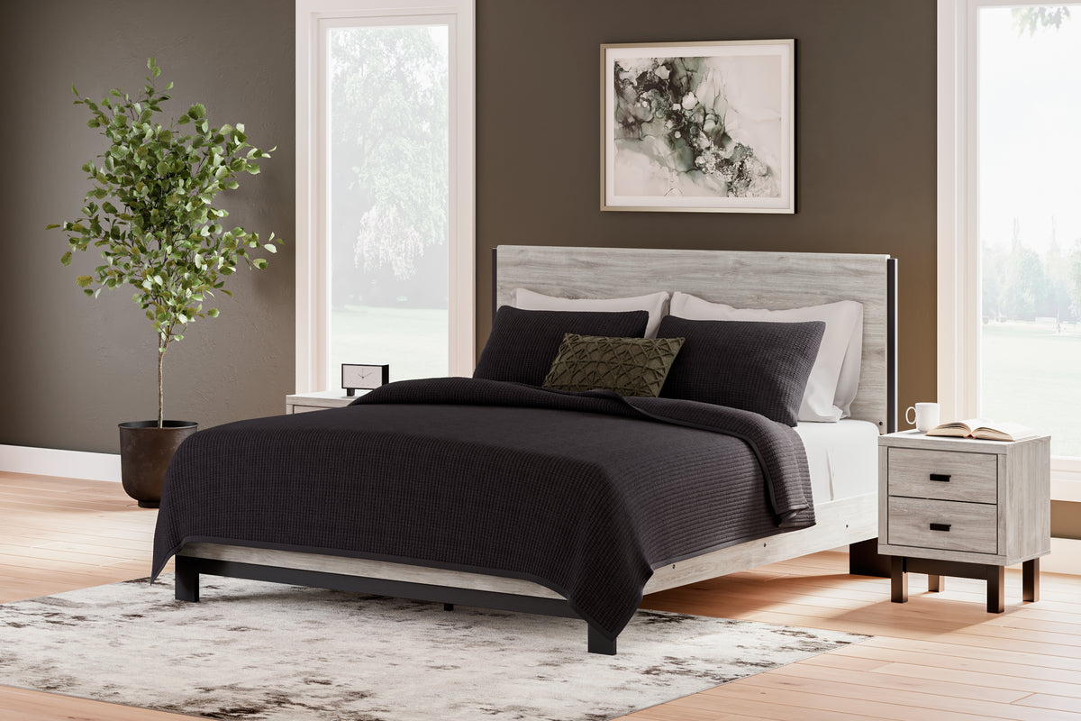 Best Deals Furniture - Ashley Furniture - Vessalli King Panel Bed - King Panel Bed / Gray - B1036B7
