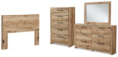 Best Deals Furniture - Ashley Furniture - Hyanna Queen Panel Headboard, Dresser, Mirror and Chest - Queen Panel Headboard, Dresser, Mirror and Chest - B1050B48