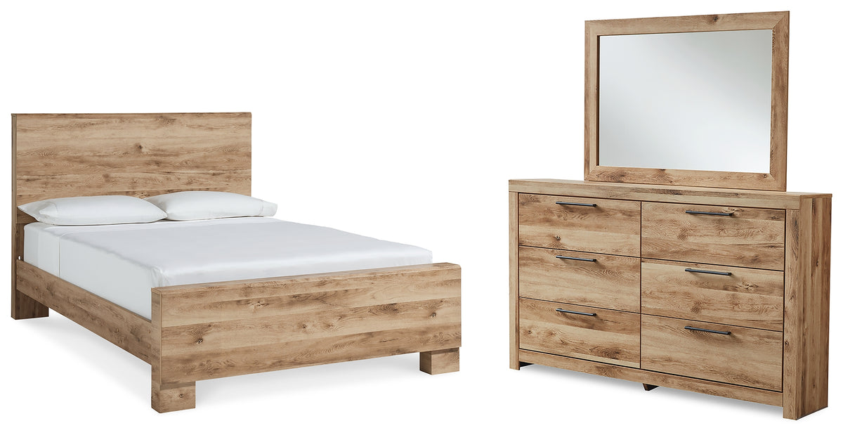 Best Deals Furniture - Ashley Furniture - Hyanna Queen Panel Bed, Dresser and Mirror - Queen Panel Bed, Dresser and Mirror - B1050B3