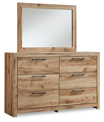 Hyanna Queen Panel Storage Bed, Dresser, Mirror and 2 Nightstands
