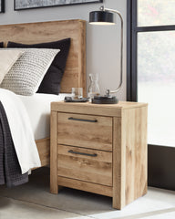 Best Deals Furniture - Ashley Furniture - Hyanna Nightstand - Two Drawer Night Stand / Tan Brown - B1050-92
