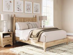 Best Deals Furniture - Ashley Furniture - Aleaport Queen Panel Bed - Queen Panel Bed / Warm Brown - PCB1075B7