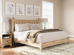 Best Deals Furniture - Ashley Furniture - Aleaport King Panel Bed - King Panel Bed / Warm Brown - PCB1075B8
