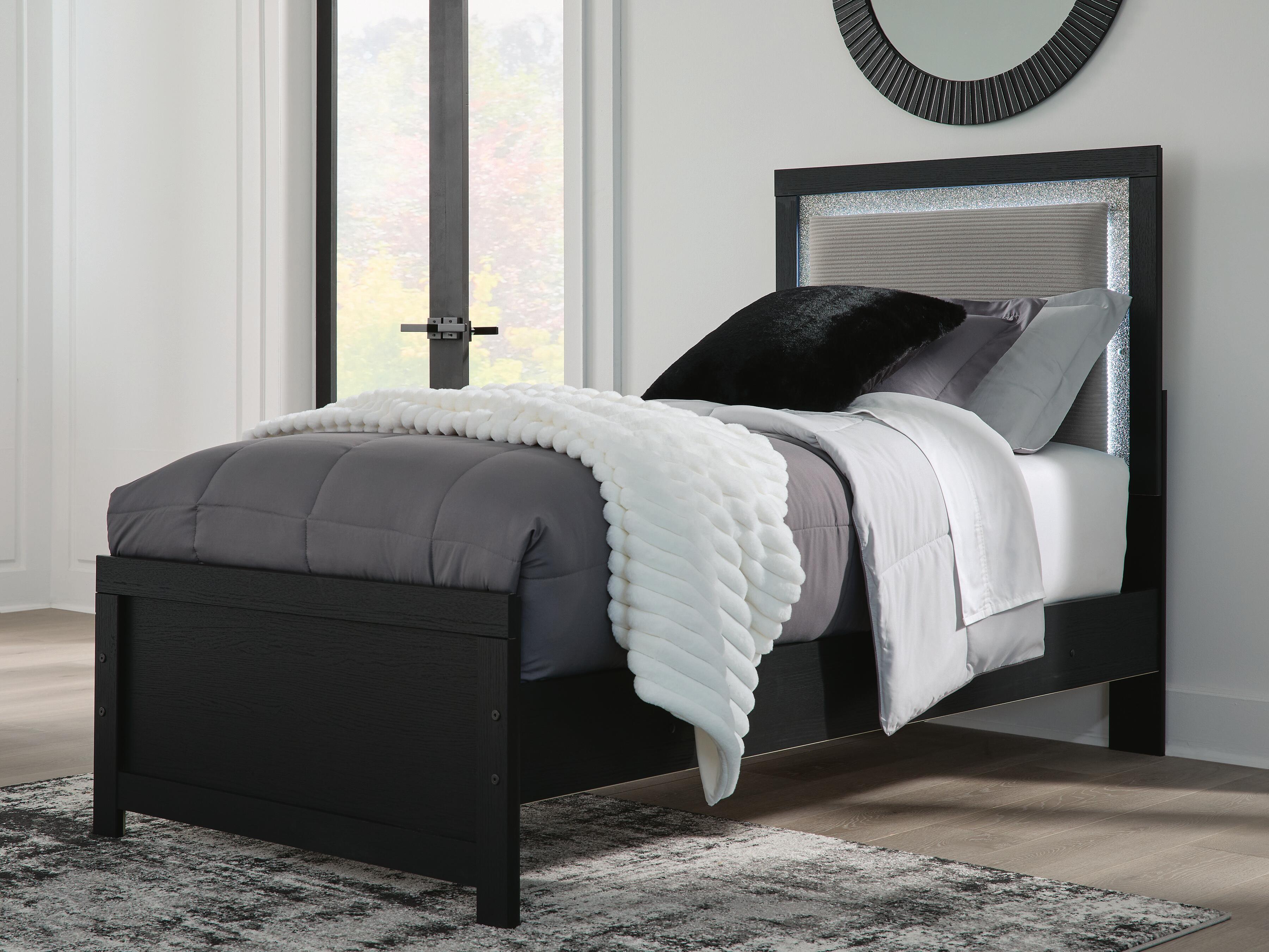 Best Deals Furniture - Ashley Furniture - Maeling Twin Upholstered Panel Bed - Twin Upholstered Panel Bed - PCB1115B2