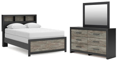 Best Deals Furniture - Ashley Furniture - Broachmyn Full Bookcase Bed, Dresser and Mirror - Full Bookcase Bed, Dresser and Mirror - PCB1118B15