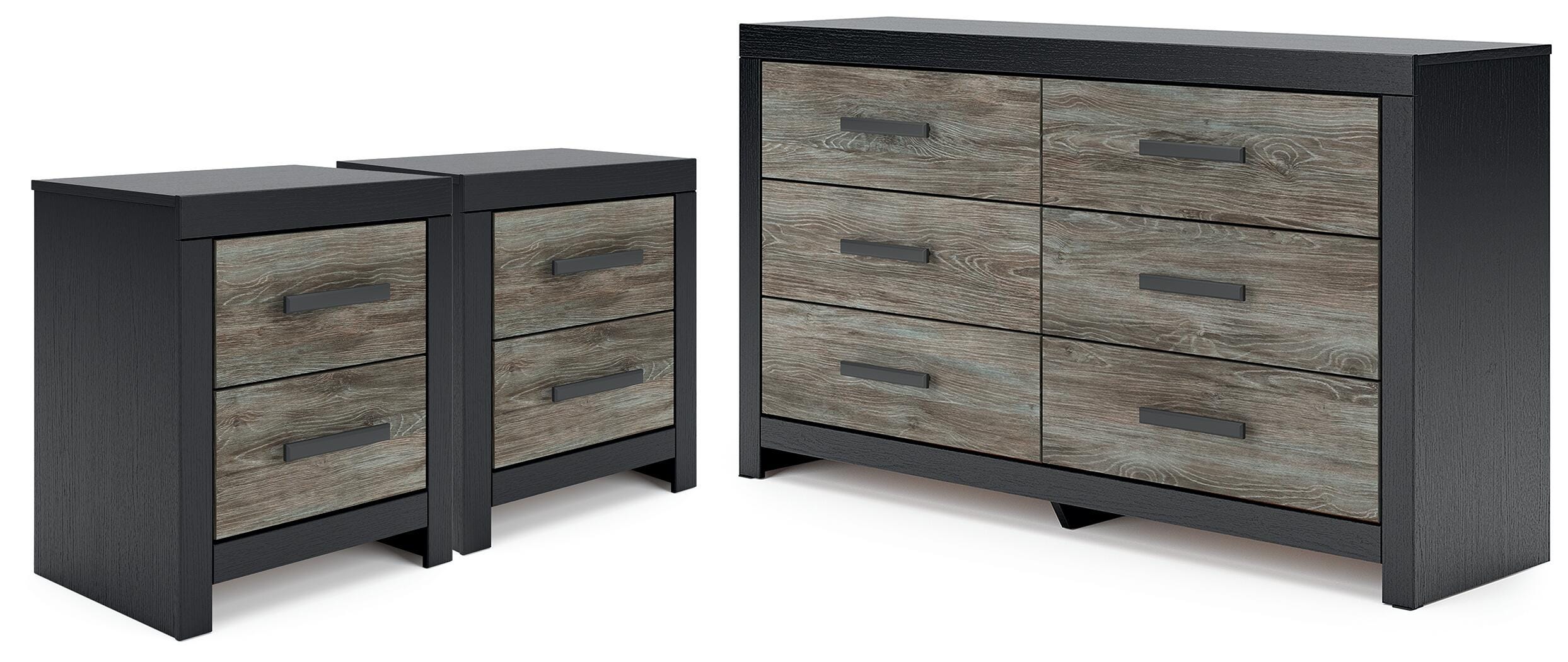 Best Deals Furniture - Ashley Furniture - Broachmyn Dresser and 2 Nightstands - Dresser and 2 Nightstands - PCB1118B28