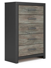 Broachmyn Queen Bookcase Bed, Chest and Nightstand