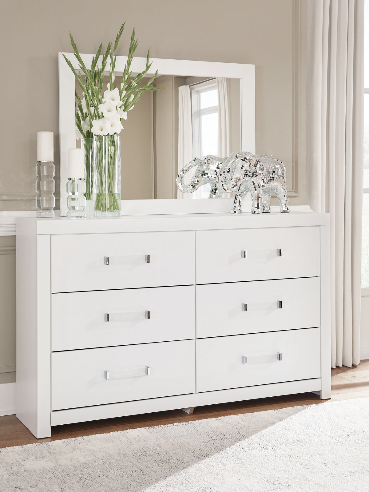 Best Deals Furniture - Ashley Furniture - Maeling Dresser and Mirror - Dresser and Mirror - PCB1119B1