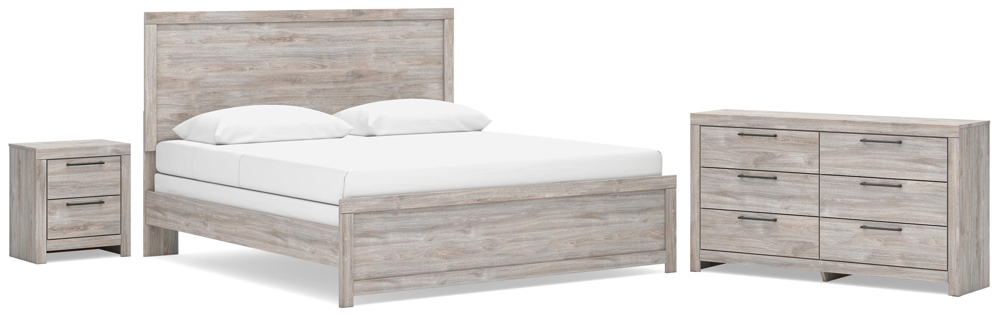 Best Deals Furniture - Ashley Furniture - Broachmyn King Panel Bed, Dresser and Nightstand - King Panel Bed, Dresser and Nightstand - PCB1120B14