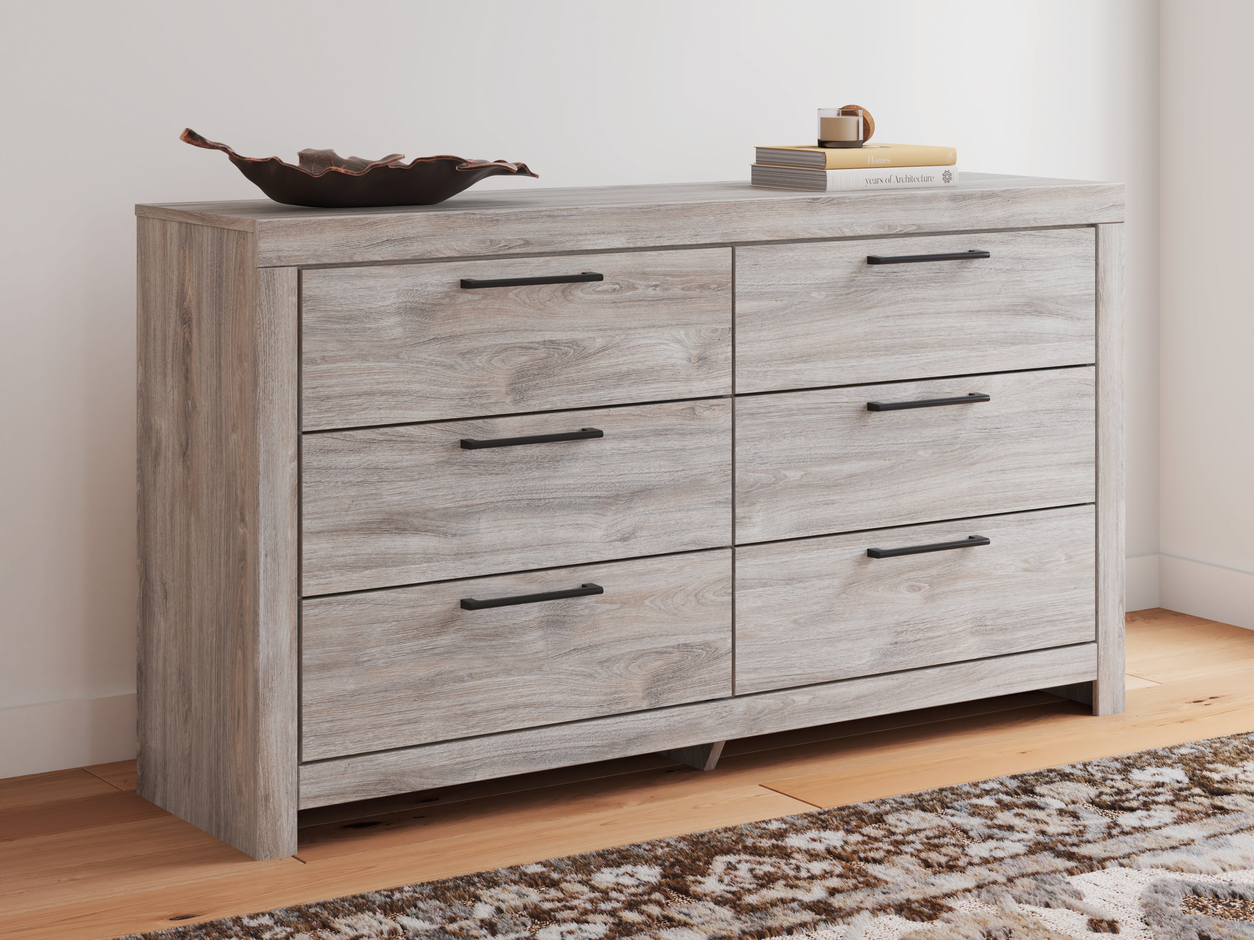 Best Deals Furniture - Ashley Furniture - Broachmyn Dresser - Six Drawer Dresser / Gray - PCB1120-31