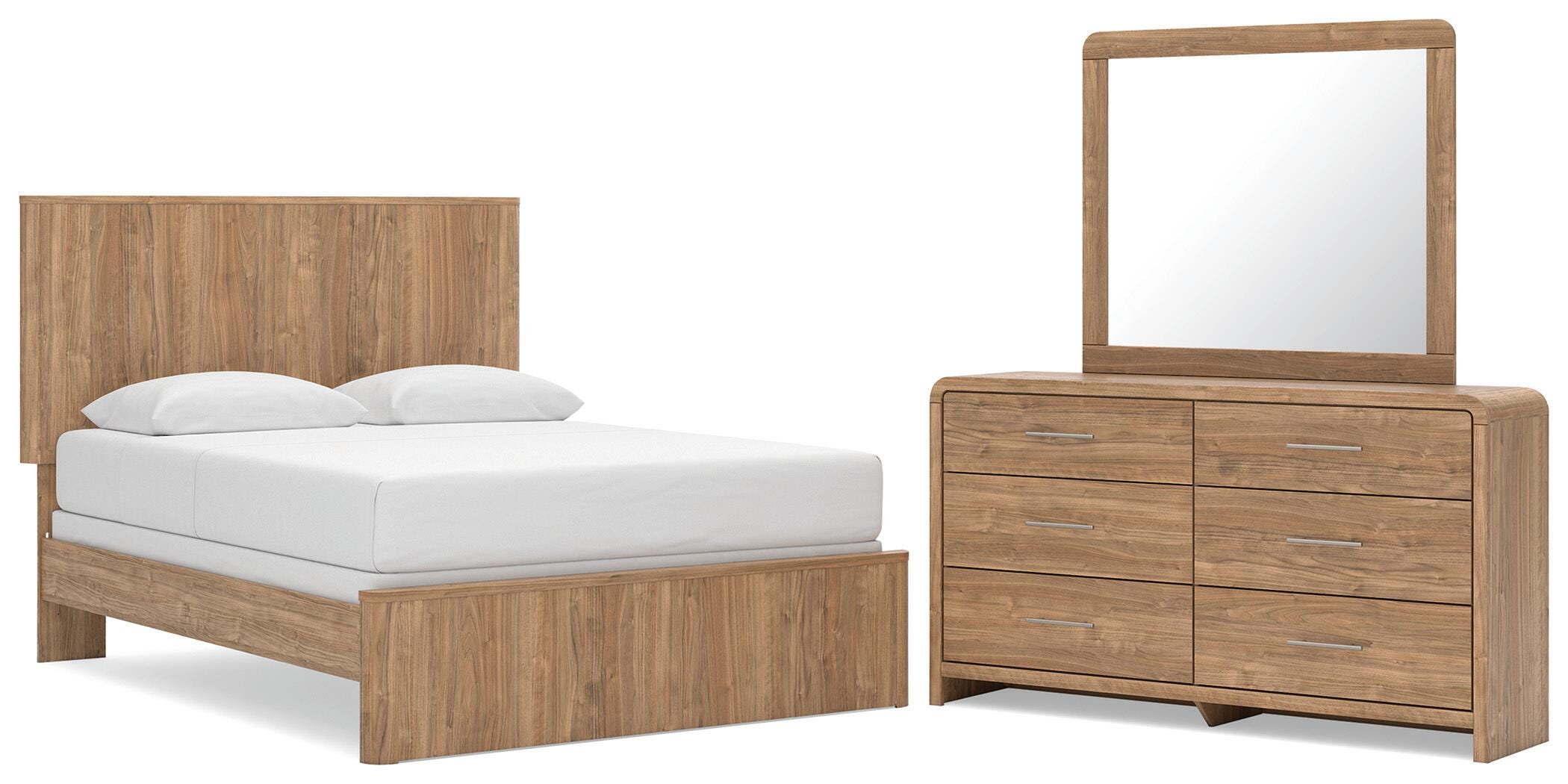 Best Deals Furniture - Ashley Furniture - Gramburg Queen Panel Bed, Dresser and Mirror - Queen Panel Bed, Dresser and Mirror - PCB1121B7