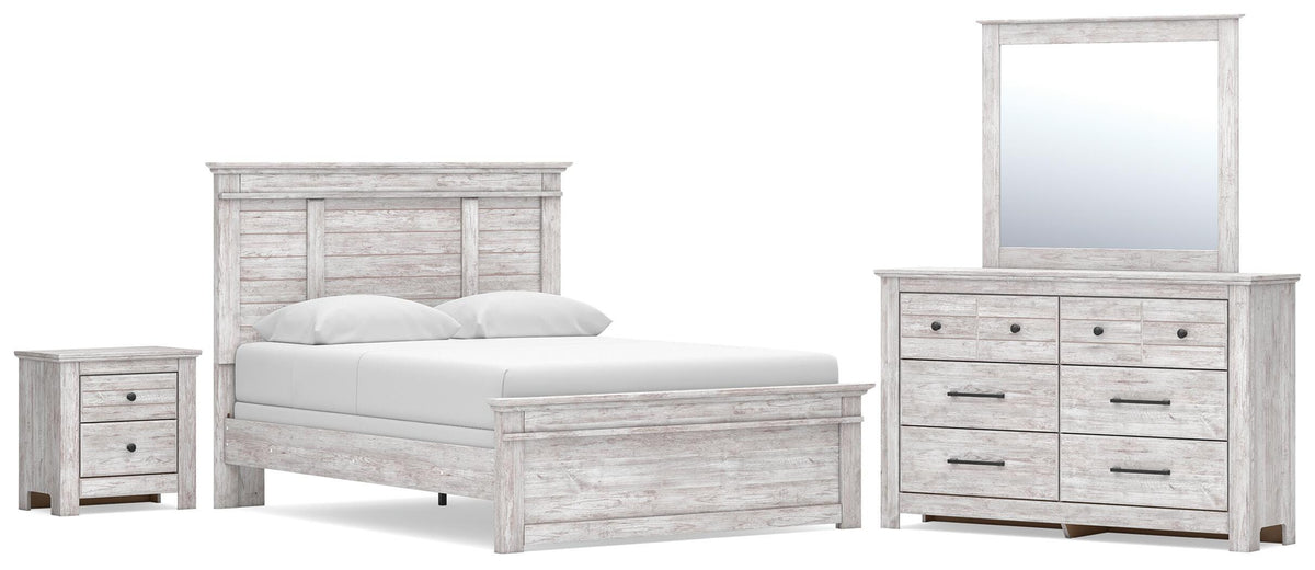 Best Deals Furniture - Ashley Furniture - Makidern Queen Panel Bed, Dresser, Mirror and Nightstand - Queen Panel Bed, Dresser, Mirror and Nightstand - PCB1171B40