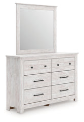 Makidern Queen Panel Storage Bed, Dresser and Mirror