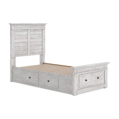 Makidern Twin Panel Bed with Storage
