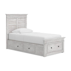 Makidern Twin Panel Bed with Storage