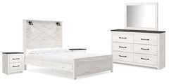 Best Deals Furniture - Ashley Furniture - Gerridan Queen Panel Bed, Dresser, Mirror, and 2 Nightstands - Queen Panel Bed, Dresser, Mirror, and 2 Nightstands - B1190B17