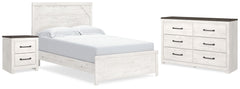 Best Deals Furniture - Ashley Furniture - Gerridan Queen Panel Bed, Dresser and Nightstand - Queen Panel Bed, Dresser and Nightstand - B1190B21