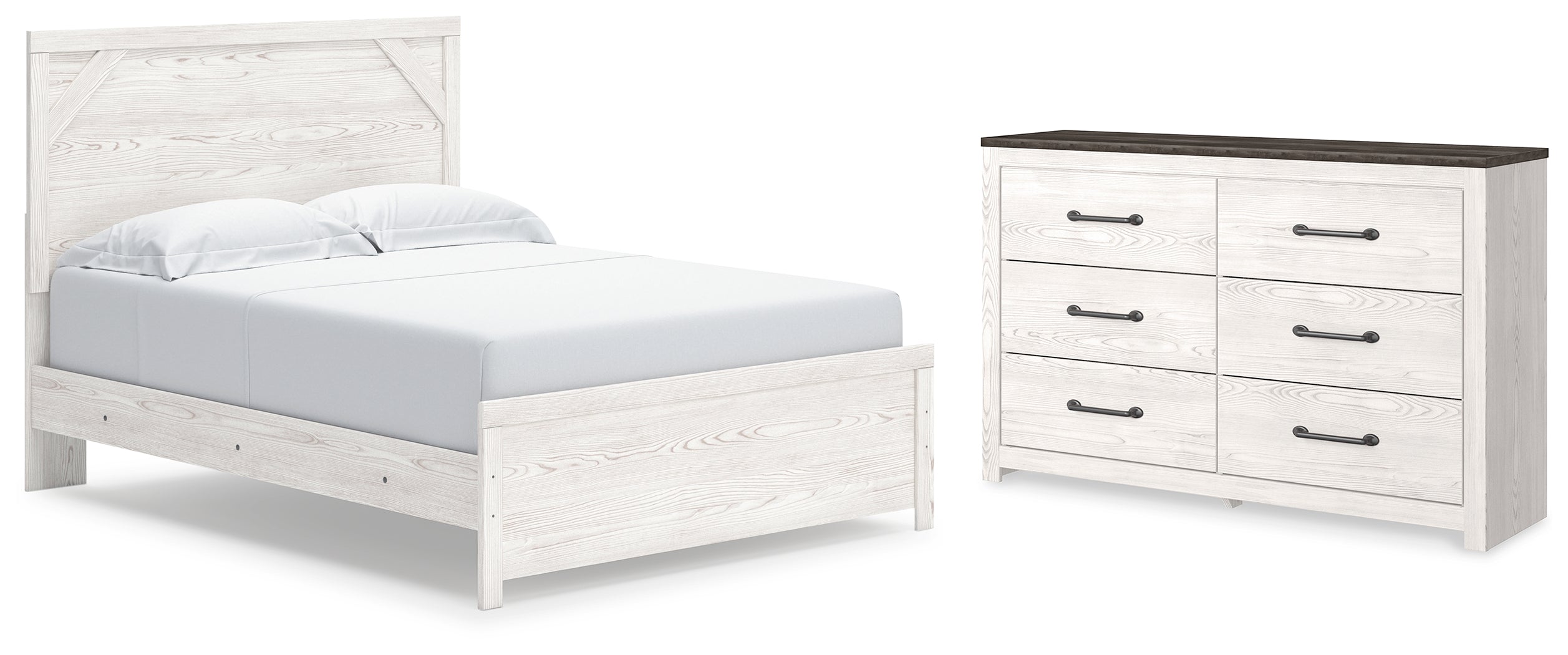 Best Deals Furniture - Ashley Furniture - Gerridan Queen Panel Bed and Dresser - Queen Panel Bed and Dresser - B1190B34