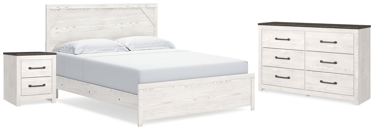 Best Deals Furniture - Ashley Furniture - Gerridan King Panel Bed, Dresser and Nightstand - King Panel Bed, Dresser and Nightstand - B1190B23
