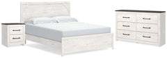 Best Deals Furniture - Ashley Furniture - Gerridan King Panel Bed, Dresser and Nightstand - King Panel Bed, Dresser and Nightstand - B1190B23