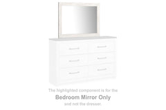 Best Deals Furniture - Ashley Furniture - Gerridan Bedroom Mirror - Bedroom Mirror / White/Gray - B1190-36
