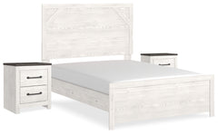 Best Deals Furniture - Ashley Furniture - Gerridan Full Panel Bed and 2 Nightstands - Full Panel Bed and 2 Nightstands - B1190B12