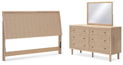 Best Deals Furniture - Ashley Furniture - Cielden King Panel Headboard, Dresser and Mirror - King Panel Headboard, Dresser and Mirror - B1199B9