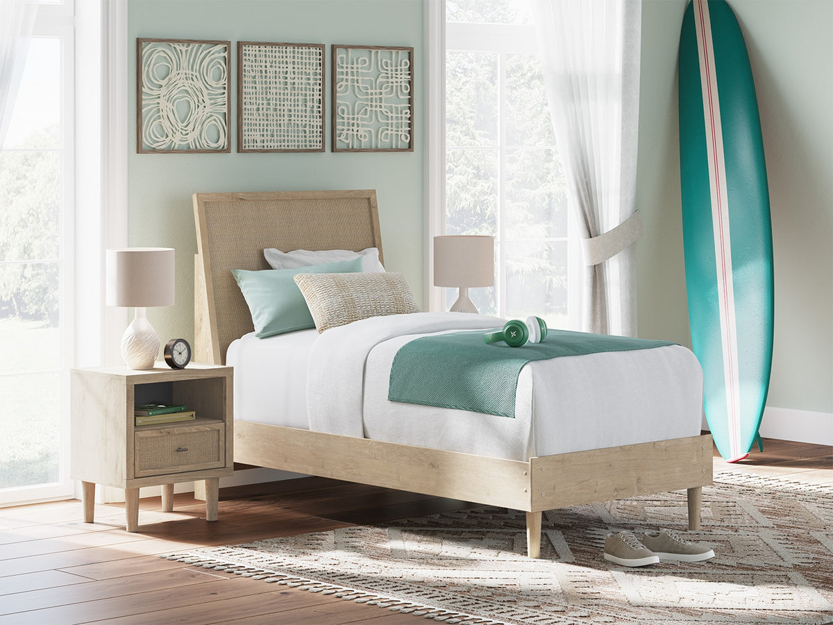 Best Deals Furniture - Ashley Furniture - Cielden Twin Panel Bed - Twin Panel Bed / Two-tone - B1199B18