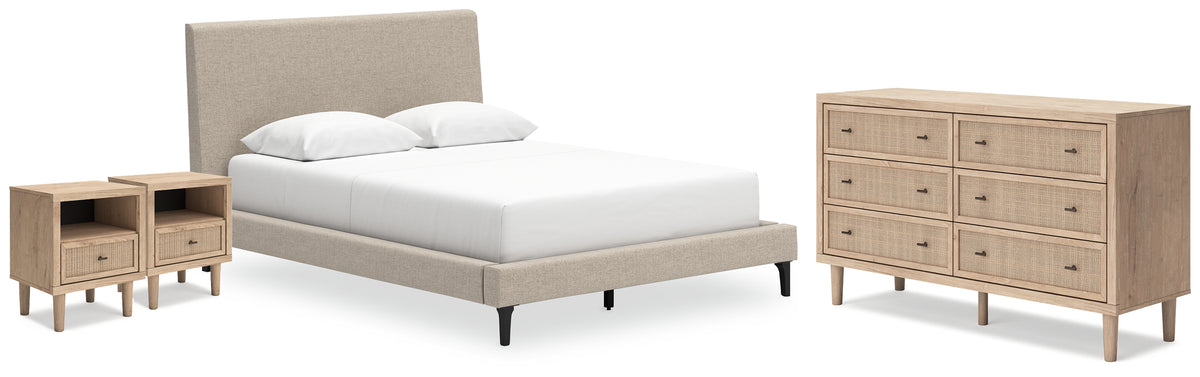 Best Deals Furniture - Ashley Furniture - Cielden Queen Upholstered Bed, Dresser and 2 Nightstands - Queen Upholstered Bed, Dresser and 2 Nightstands - B1199B20