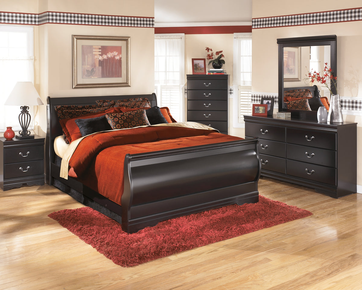 Best Deals Furniture - Ashley Furniture - Huey Vineyard Queen Sleigh Bed - Queen Sleigh Bed - B128B4