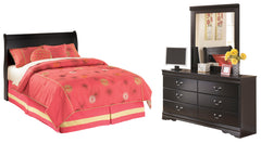 Best Deals Furniture - Ashley Furniture - Huey Vineyard Full Sleigh Headboard, Dresser and Mirror - Full Sleigh Headboard, Dresser and Mirror - B128B46