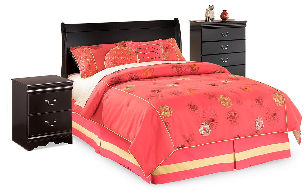 Best Deals Furniture - Ashley Furniture - Huey Vineyard Full Sleigh Headboard, Chest and Nightstand - Full Sleigh Headboard, Chest and Nightstand - B128B34