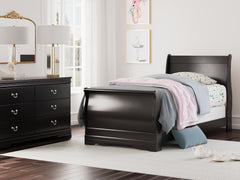 Best Deals Furniture - Ashley Furniture - Huey Vineyard Twin Sleigh Bed - Twin Sleigh Bed - B128B5