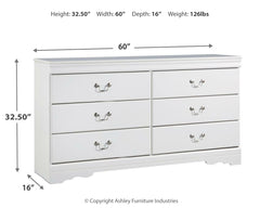 Anarasia Queen Sleigh Bed and Dresser