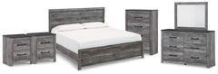 Best Deals Furniture - Ashley Furniture - Bronyan King Panel Bed, Dresser, Mirror, Chest and 2 Nightstands - King Panel Bed, Dresser, Mirror, Chest and 2 Nightstands - B1290B8