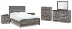Best Deals Furniture - Ashley Furniture - Bronyan Queen Panel Bed, Dresser, Mirror, Chest and 2 Nightstands - Queen Panel Bed, Dresser, Mirror, Chest and 2 Nightstands - B1290B10