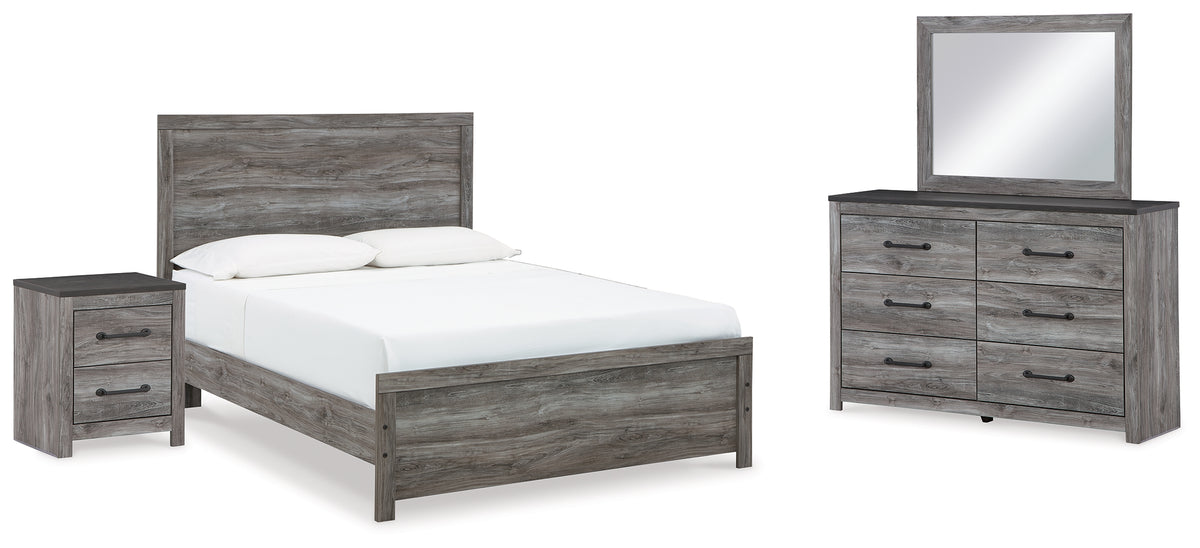Best Deals Furniture - Ashley Furniture - Bronyan Queen Panel Bed, Dresser, Mirror and Nightstand - Queen Panel Bed, Dresser, Mirror and Nightstand - B1290B5