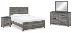 Best Deals Furniture - Ashley Furniture - Bronyan Queen Panel Bed, Dresser, Mirror and Nightstand - Queen Panel Bed, Dresser, Mirror and Nightstand - B1290B5
