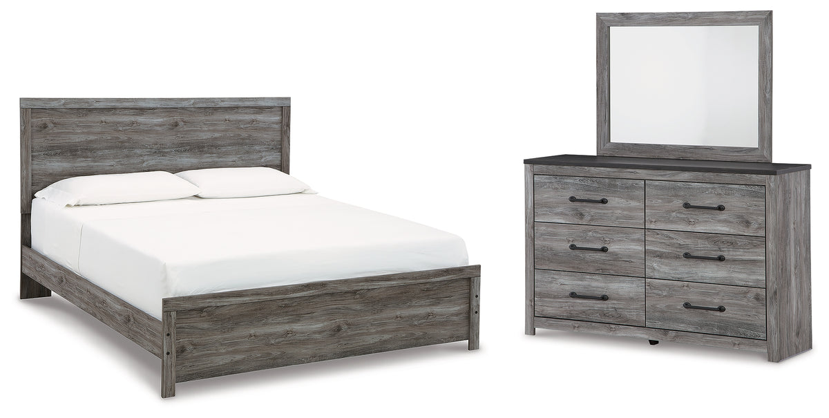 Best Deals Furniture - Ashley Furniture - Bronyan King Panel Bed, Dresser and Mirror - King Panel Bed, Dresser and Mirror - B1290B7